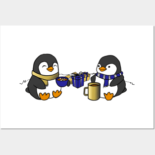 Jewish Penguins at Hanukkah Posters and Art